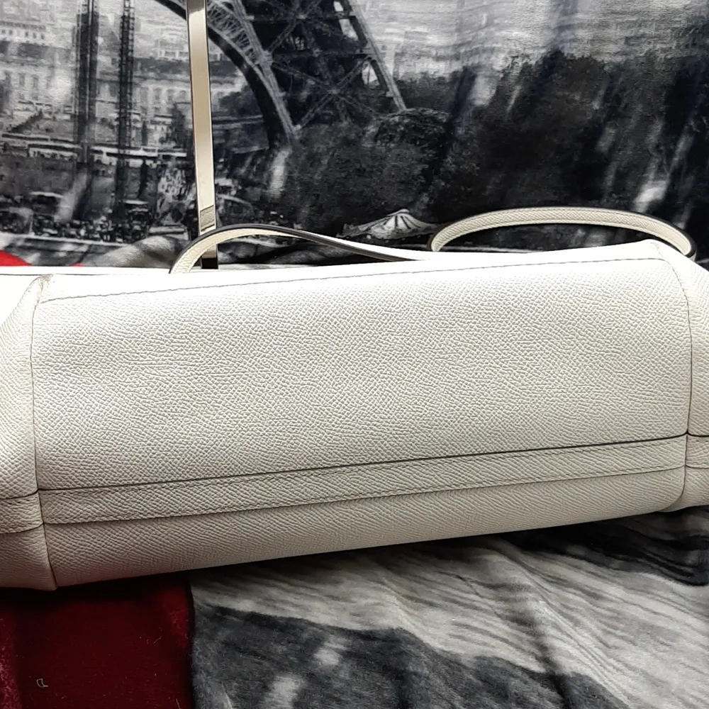 Coach White Taxi Tote Bag - Picture 7 of 15